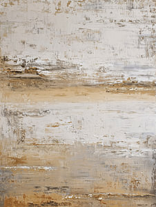 Zacht abstract in beige en crème
