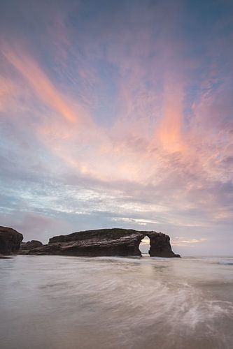 Zonsondergang Playa de Catedrales Ribadeo Spanje
