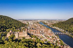 Luftbild  Heidelberg mit dem Schloss von Werner Dieterich