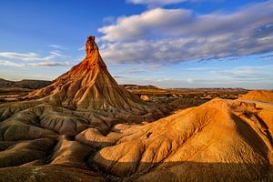 Sonnenuntergang in der Halbwüste Bardenas Reales - Spanien