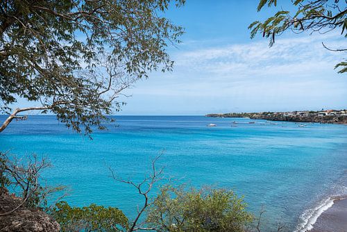 Uitzicht op de baai van Playa Grandi