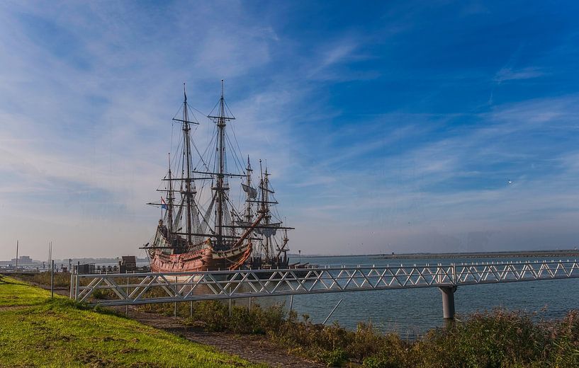 Batavia V.O.C. ship Lelystad by Brian Morgan