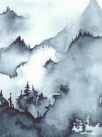 Brouillard dans les montagnes sur Antje Wauer