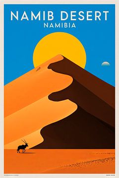 Stad: Geen specifieke stad genoemd Land: Namibië van Poster Art Shop