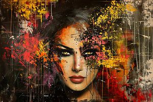 portrait abstrait femme