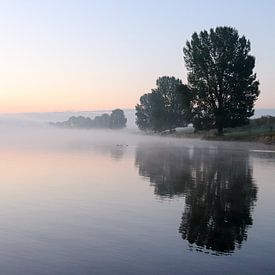 Silent morning at the Meuse by R. Maas