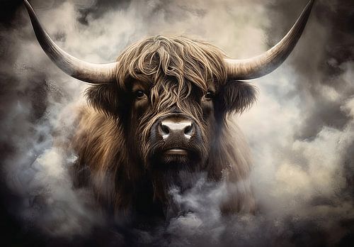 Kyloe Bull, Schotse Hooglander, Koe, Stier, Highlander