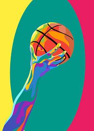 Basketball in der Pop-Art von IHSANUDDIN .