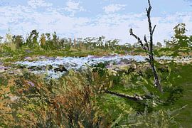 Einblick in den Broekpolder in Vlaardingen am großen See De Ruigte von Atelier Rinke Baaima