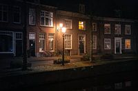 Moat at night in Amersfoort