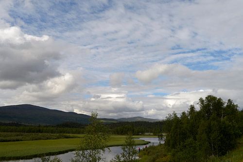 Berglandschap in Midden-Zweden