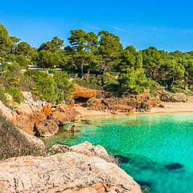 Mallorca eiland, idyllische baai van Cala Gat strand van Alex Winter