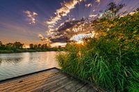 Coucher de soleil sur le lac