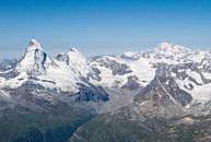 Matterhorn und Mont Blanc von Menno Boermans Miniaturansicht