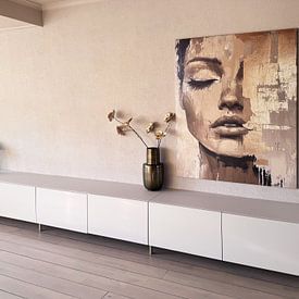 Customer photo: Modern Abstract Portrait by SPEQ ART, on canvas