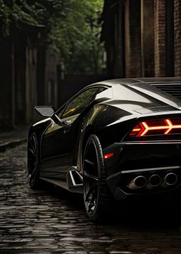 Sleek Black Huracan by John Dan