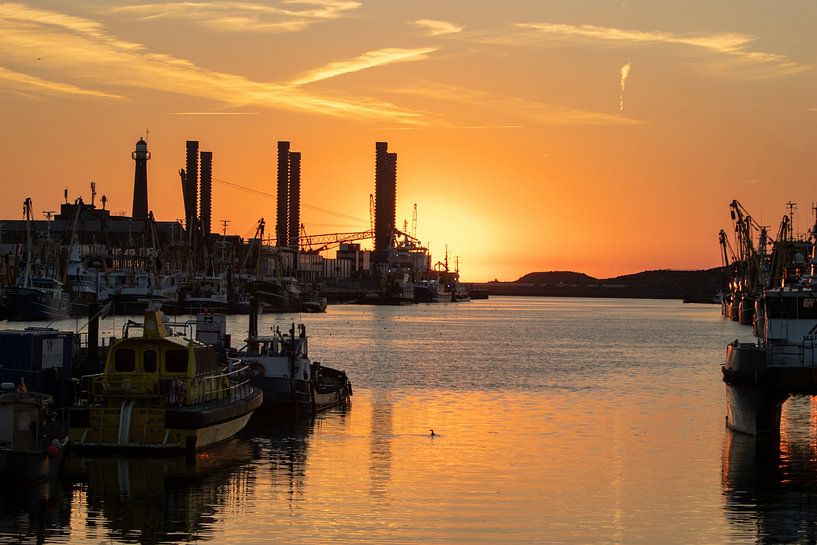 Industrieller Sonnenuntergang von Sebastian Stef