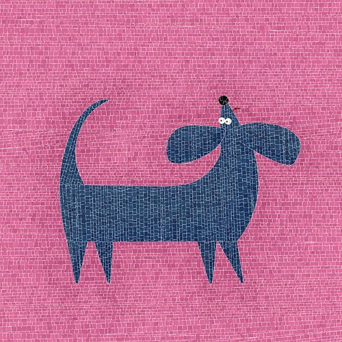 Dackel Grafik Mosaik