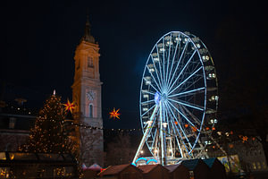 Eisenach (Thüringen) - Georgenkirche zur Weihnachtszeit