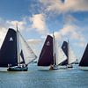 Skûtsjesilen in Lemmer van Frans Nijland