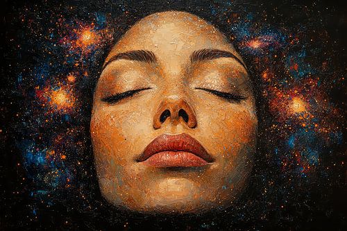 schilderachtig spiritueel portret