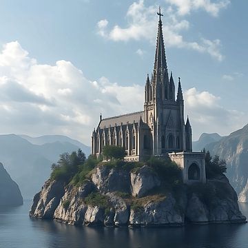 Eilanden van Gotische kathedraal van Stilbeeld Studio