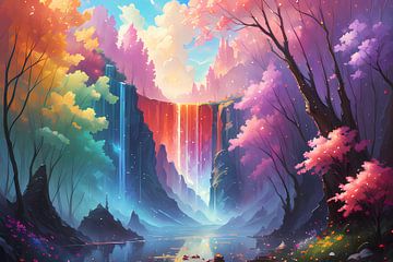 Enchanted Waterfall by Artsy Inventor