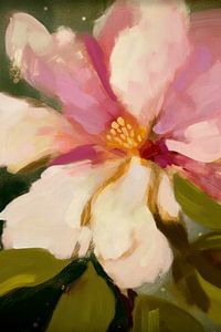 Moderne abstracte camelia bloem -