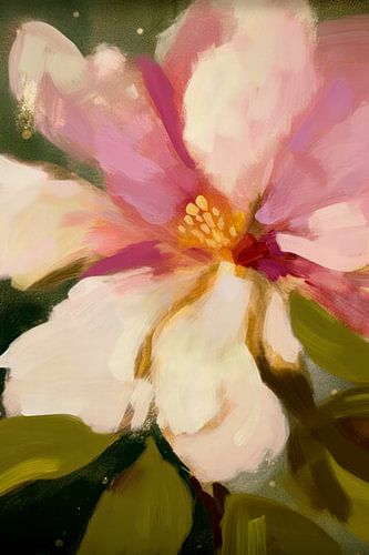 Moderne Abstrakte Kamelien Blüte -