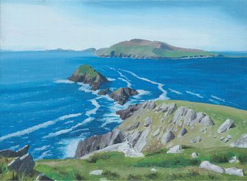 Landschap schilderij Ierland (Dunmore Head) door Toon Nagtegaal van Toon Nagtegaal