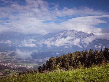 View of Innsbruck in the Karwendel Mountains Tyrol Austria by Animaflora PicsStock