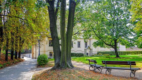 Park van Vyšehrad, Praag, Tsjechië.