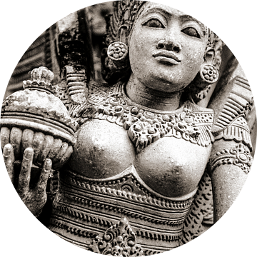 Bali-standbeeld - Analoge fotografie! van Tom River Art
