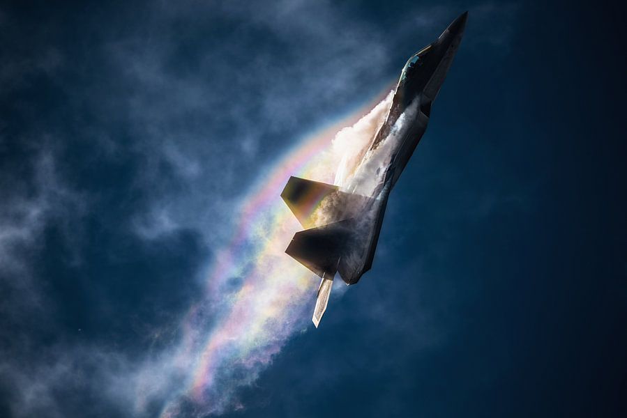 Rainbow F-22 Raptor | USA - Air Force Lockheed Martin F-22A by Mark de ...
