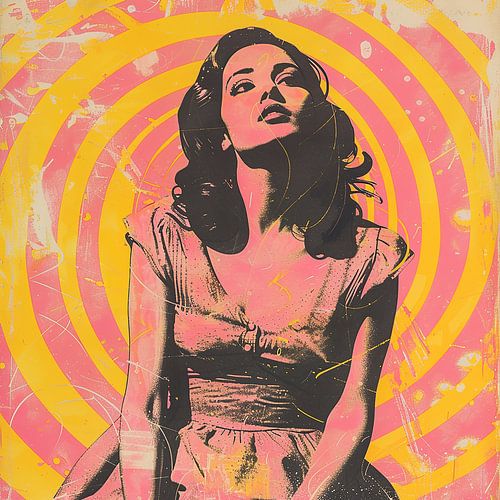 Une beauté vintage rayonnante