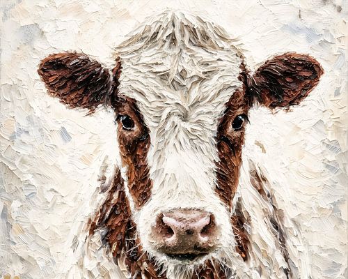 Portrait of a curious cow by Jessica Berendsen