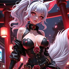 KYURANIX – Sexy anime vos-meisje als krijger in een Japans dorp van INFERAURUM