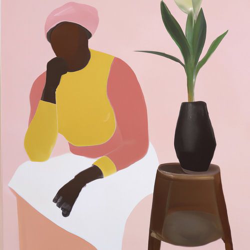 Bohèmehafte Illustration in Pastellfarben