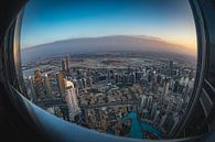 Burj Khalifa Fisheye View van Ronne Vinkx thumbnail