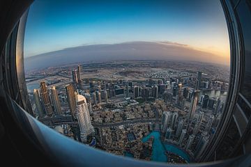 Burj Khalifa Fisheye View