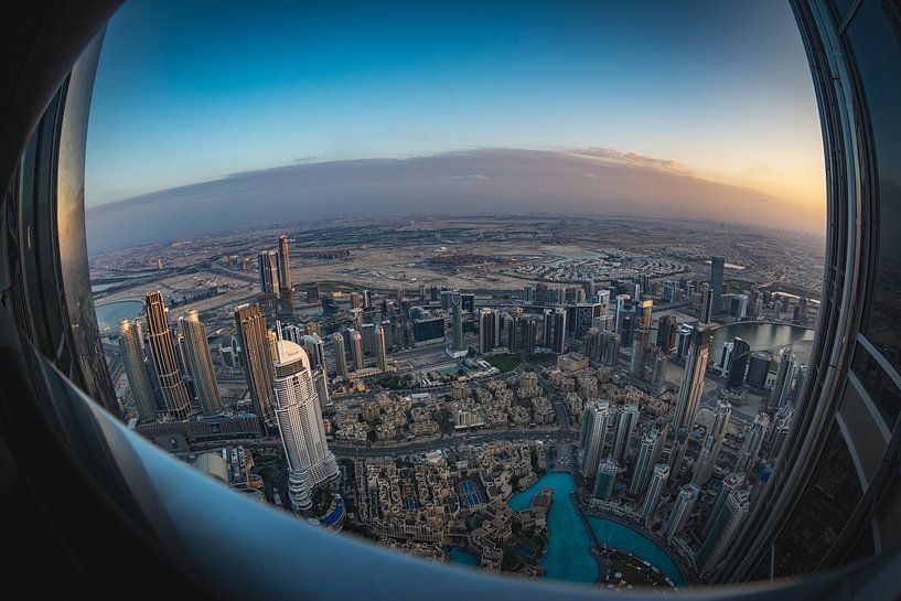 Burj Khalifa Fisheye View van Ronne Vinkx