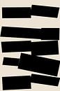 Black Shapes. Retro style minimalist art V by Dina Dankers thumbnail