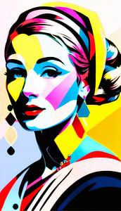 Femme à la boucle d'oreille en perle