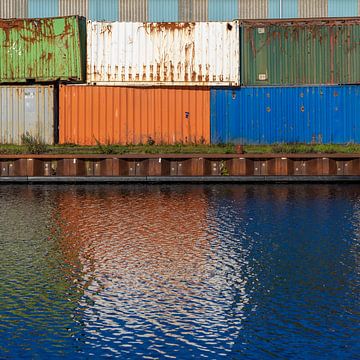 Containermuur van Henri Boer Fotografie