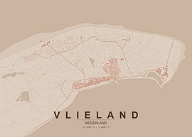 Vlieland Plattegrond van Stef van Campen