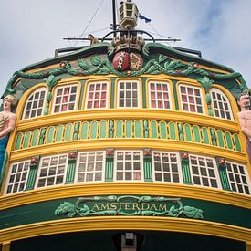 Le miroir du navire VOC l'Amsterdam sur Sven Wildschut