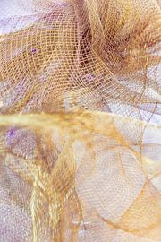 Fine gold fabric - macrostructure in detail by Mixed media vector arts