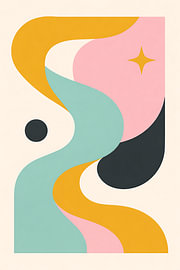 Speelse retro-rondingen in pastelkleuren van Dante S