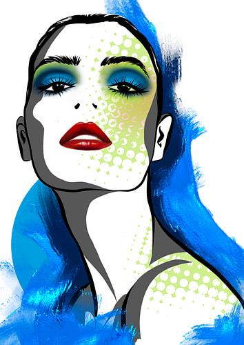 Blue Beauty Illustration