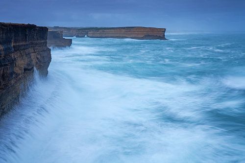 Storm op de Great Ocean Road in Victoria, Australië.